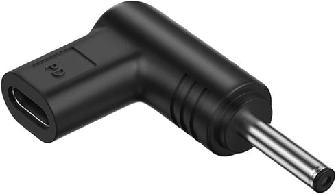 Black USB Type C Plug to DC Jack Power Adapter, 15V USB C Female to DC Male Converter for Laptop Router
