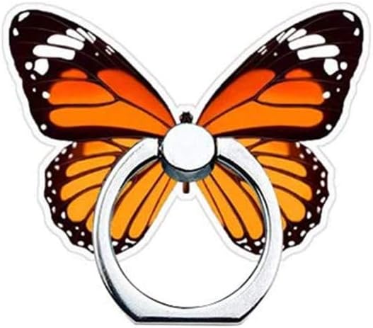 Butterfly Phone Ring Stand Holder, 360 Rotation Finger Ring Grip Stand for Cell Phones and Tablets