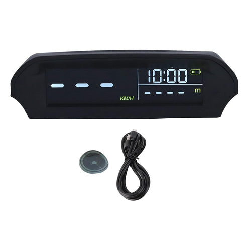 Acouto Universal Auto HUD Multifunctional Projector Speedometer Solar Charging Vehicle Overhead Video