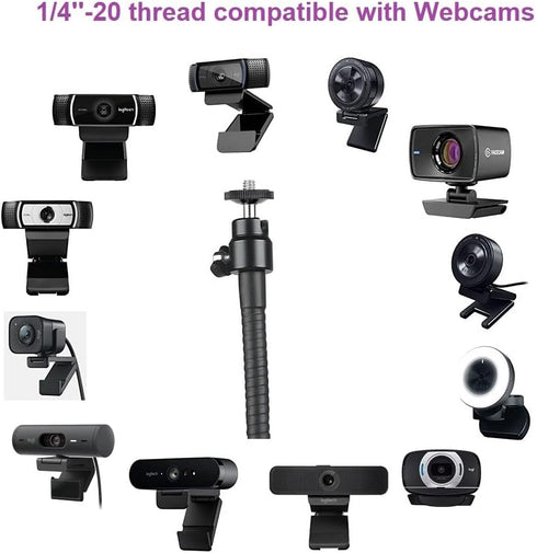 AceTaken 101 101 100/Brio 301 300/Brio 501 500/Brio 4K/C270/C310 Brio Webcam Stand, Magnetic Webcam Clamp Mount Holder