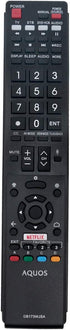 GB173WJSA Replacement Remote for Sharp Aquos TV LC-80UH30U, LC-70UH30U, LC-70UE30U, LC-70UC30U, LC-60UE30U, LC-80UE30U
