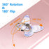 Cute Butterfly Cell Phone Ring Holder Stand, 360° Rotation Grip Compatible with All Smartphones & Tablets (1 Pack