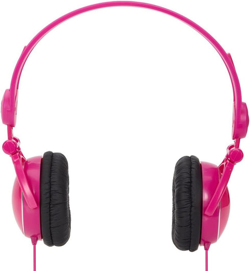 Kidz Gear Fold-Flat Travel Headphones, Pink