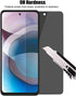 (3+3) Motorola One 5G Ace/One 5G UW Ace/Moto G 5G (2020) Anti Spy Tempered Glass Privacy Screen Protector and Camera
