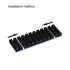 uxcell M.2 Aluminum Heatsink Kit, Black 70x22x6mm with Silicone Thermal Pads for 2280 SSD