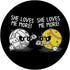 She Loves Me More - Volleyball Softball Sports Lover Gifts PopSockets Standard PopGrip