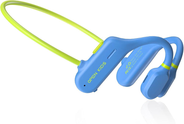 Kids Headphones Open Ear, Safe 85dB Volume, Wireless Bluetooth for Child, Air Conduction Earbuds, Blue
