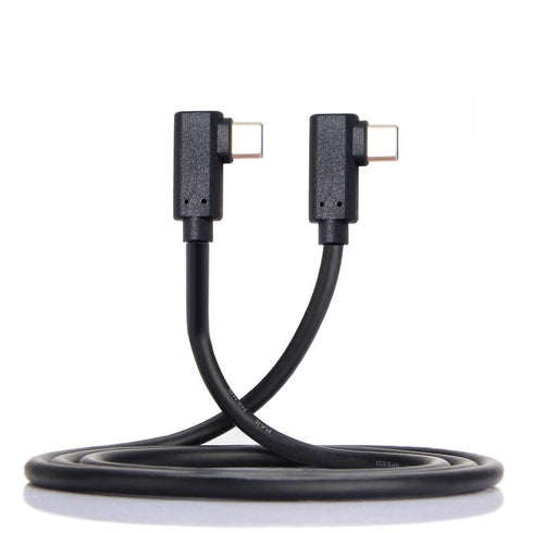 cablecc USB-C Type-C to Type-C Cable Gen2 10Gbps 65W Dual 90 Degree Angled Type 1M