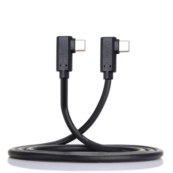 cablecc USB-C Type-C to Type-C Cable Gen2 10Gbps 65W Dual 90 Degree Angled Type 1M