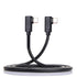 cablecc USB-C Type-C to Type-C Cable Gen2 10Gbps 65W Dual 90 Degree Angled Type 1M