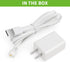 Power Adapter for Google Nest Cam Outdoor or Indoor, 10ft/3m Flat Weatherproof Outdoor Charging Cable for Continuous