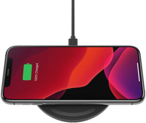 Belkin Quick Charge Wireless Charging Pad - 10W Qi-Certified Charger Pad for Apple iPhone, Samsung Galaxy, Pixel,
