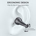 Wireless Ear Clip Bone Conduction Earbuds, Bluetooth 5.3, 18 Hours Playtime, Lightweight, Black for Cycling, Sport,