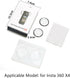 Generic Insta360 X4, 2Pcs Lens Guard for PC Protective Lens Cover, Sticky Dual Lens Protector Case Action Camera