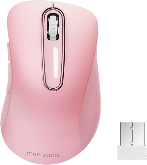 memzuoix 2.4G Wireless Mouse, 1200 DPI Mobile Optical Cordless Mouse with USB Receiver, Portable for Laptop, PC,