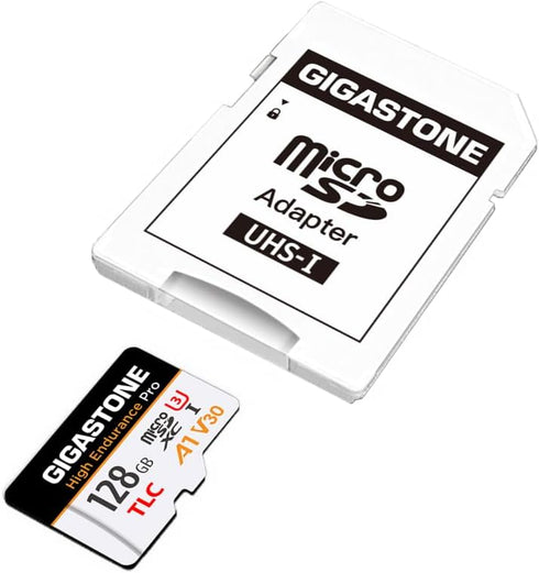 Gigastone 5 128GB 100MB/s, A1 V30 U3 Yrs Free Data RecoveryDash Cam Micro SD Card, TLC High Endurance Pro, Speed Up