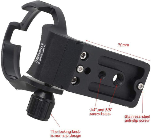iShoot Lens Collar Tripod Mount Ring for Canon EF-E Sigma MC-11 Mount Converter Lens Adapter, Arca-Swiss Fit Quick