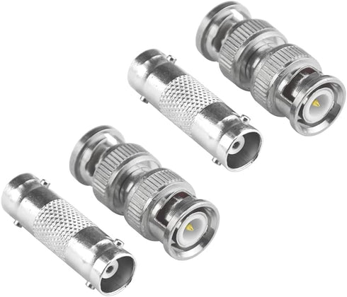 WMYCONGCONG 30 PCS BNC Connectors, Female to Female & Male to Male Coupler Adapter for CCTV Camera