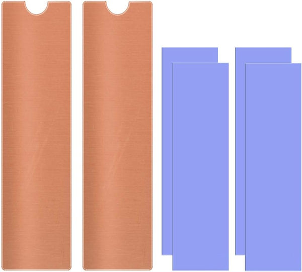 M.2 Copper Heatsinks Cooler for M.2 2280 SSD Laptop (2 Pack)