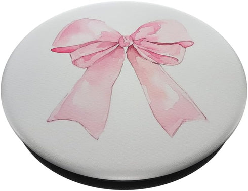 Girly || Bow in Watercolor|| coquette || Aesthetic Pink Bow PopSockets Standard PopGrip