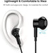 USB C Headphones, Type C Earphones for Samsung Galaxy S20 S21 S22 S23 S24, iPhone 15 Pro Max, Black