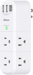 Mifaso Outlet Extender with Rotating Plug, Surge Protector 6 AC Multi Plug Wall