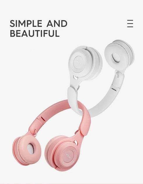 Upgraded Wireless Bluetooth Noise Cancelling Headphones with Mic, Fast Charging, Soft Earpads, Deep Bass, White