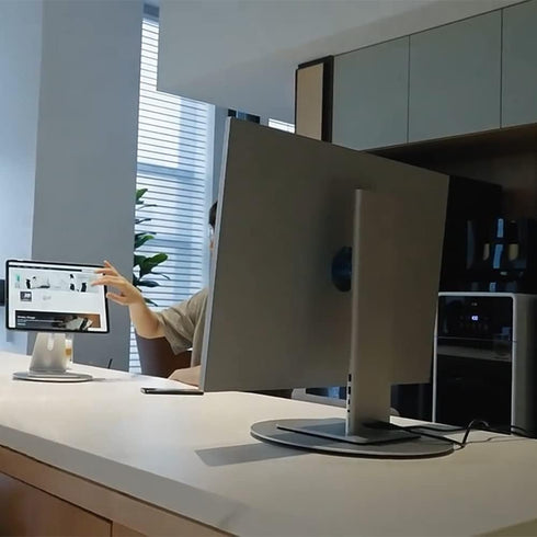 360 Aluminum Rotation Monitor Swivel Base Computer Screen Monitor Turntable Stand Flat Panel TV Rotating Mat for iMac