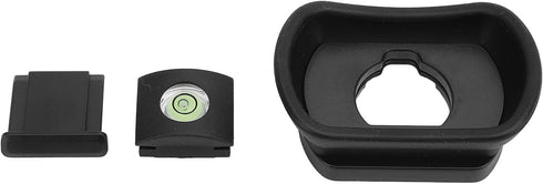 WIHFHGZ Set 3 GFX100II XH2S T5 Camera Viewfinder Eye Cup Pcs, Silicone and ABS Eyecup with Hot Shoe Cover and Bubble