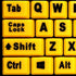 EasyTouch 132 Multimedia Desktop Keyboard, Black - Adesso AKB-132UY, Florescent Yellow