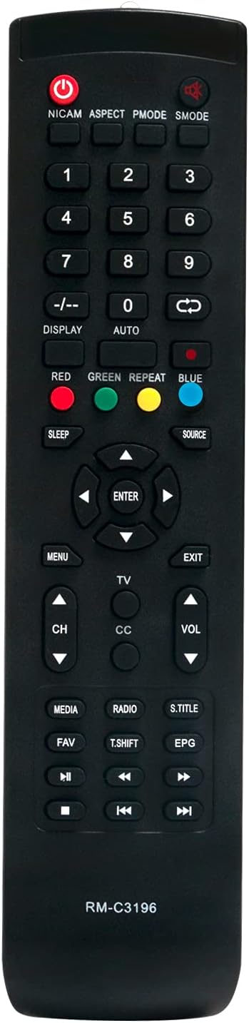 RM-C3196 Replacement Remote Control for JVC TV
