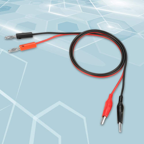 Banana Clip Test Multimeter Probe Cable, 30V 5A for Adjustable DC Regulated Power Test