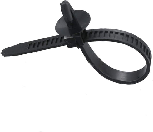 30 Pcs Car Wire Tie Straps, Nylon Push Mount Clips Cable Tie Fixed Clamps Fastening Zip Strap Self-Locking Plastic