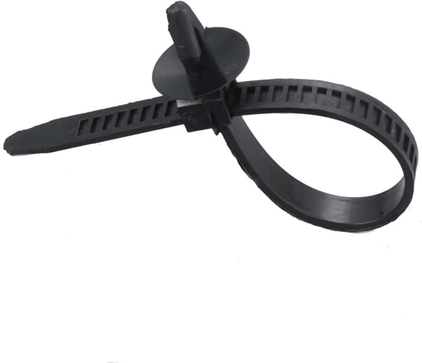 30 Pcs Car Wire Tie Straps, Nylon Push Mount Clips Cable Tie Fixed Clamps Fastening Zip Strap Self-Locking Plastic