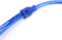 RCA Audio Cable Connector 1 Female to 2 Male, Clear Blue RCA Speaker Splitter Shielding Cable Adapter (2 Pack)