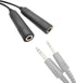 WODASEN Aviation Headset Adapter for Airbus XLR 5 Pin to GA Dual Jacks Connector Headphone Extension Cable