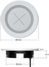 Desk Wireless Charger, JE Make IT Simple 15W Fast Charging Station Desktop Grommet Sleek Invisible Power Pad for iPhone