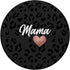 Mama Heart Black Leopard Cute Love Matching Family Mom Mommy PopSockets Standard PopGrip
