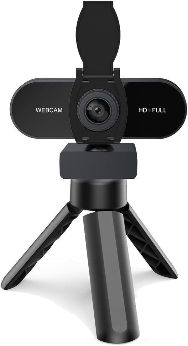 TOYAYAYO 2K HD Webcam with Microphone, Noise Cancellation, Privacy Cover, Wide-Angle Lens, Auto