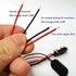 (Pack of 5 22AGW Wires I-Type 9V Battery Connector, 9 Volt Battery Clip, 9V Battery Clip Connector with 22agw Wire and Hard Buckle Plastic Housing
