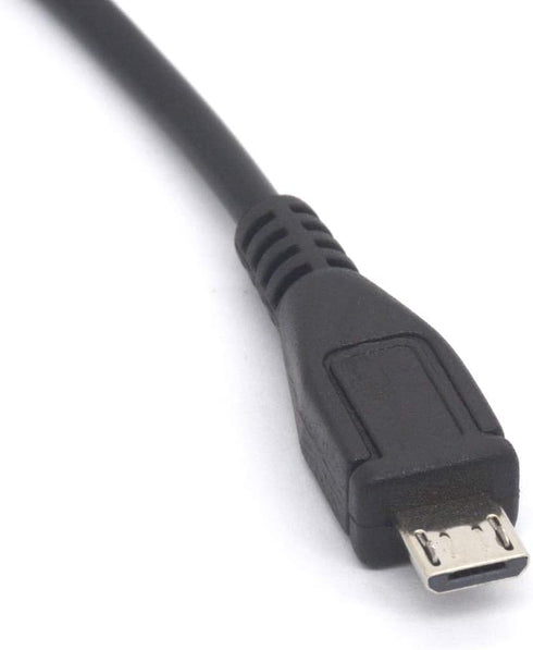 Angled 3.5 mm to Micro USB Cable Adapter, Convert Micro USB B 5 Pin Male to 3 Pole 3.5mm Male Jack Aux Audio
