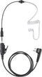 2 Pin Ptt Mic Earpiece - Two Way Radio Headset for Motorola Walkie Talkie, Wired, Black