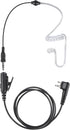 2 Pin Ptt Mic Earpiece - Two Way Radio Headset for Motorola Walkie Talkie, Wired, Black