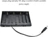 HAHIYO 12V 8x1.5V 2 AA Battery Holder with DC Plug Portable Supply Quick Swap Securely Lids On/Off Switch Plastic