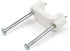 StarTech.com 100 Pack Cable Clips with Nails - Two Steel Nails - Reusable Nail-in Clamps - Brick/Drywall Cable Fasteners - Ethernet Cord/AV/Coax Cable - Mounting Cable Tacks - White - TAA (CBMDNMCC1) by StarTech.com