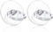 ralhaywi 2pcs Diamond Phone Ring Stand HolderRound Transparent Phone Ring Kickstand360 Degree Rotation