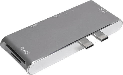 goodstumbler 6 in 2 USB C Hub: Universal Compatible with MacBook, Aluminum Alloy