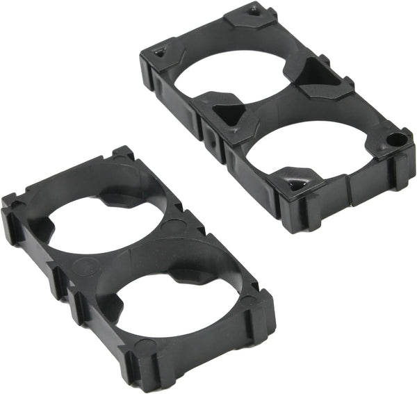 Heyiarbeit 20pcs 2 x Cell 26650 Battery Holder Bracket, Safety Shockproof Plastic Brackets for 26650 Lithium Batteries
