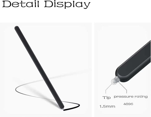 2 Pack Black S Pen Compatible with Samsung Galaxy Z Fold 5 and Galaxy Z Fold 6 Slim S Pen Fold Edition