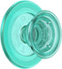 Translucent Mint PopSockets Phone Grip with MagSafe Compatibility, Wireless Charging Compatible Phone Holder.